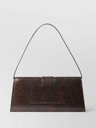 Jacquemus Long Rectangular Shoulder Bag With Snakeskin Effect
