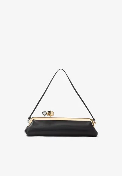 Jacquemus Long Salon Clutch In Black