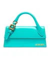 Jacquemus Long Rectangular Boucle Top Handle Bag In Blue