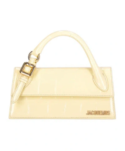 Jacquemus Long Signature Buckled Handbag In Nude