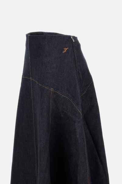 Jacquemus Long Skirt In Blue