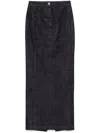 Jacquemus Le Jupe De-nimes Maxi Skirt In Blue