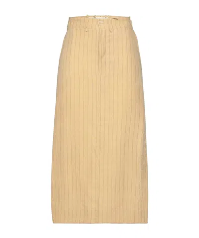 Jacquemus Long Skirt In Neutral