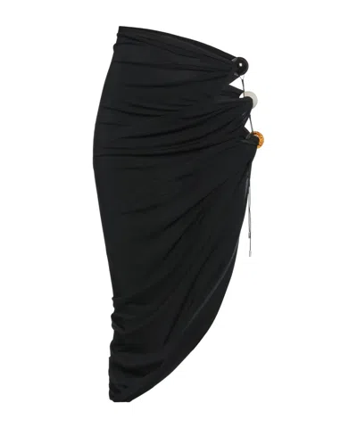Jacquemus Long Skirts In Black