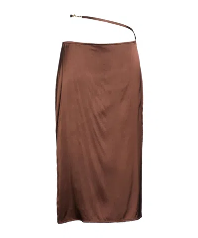 Jacquemus Long Skirts In Brown
