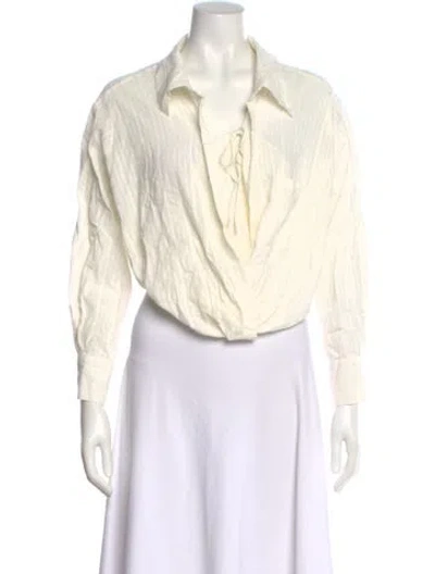 Pre-owned Jacquemus Long Sleeve Blouse In Yellow