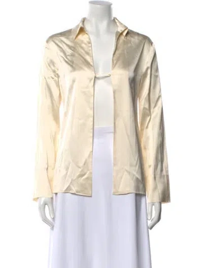 Pre-owned Jacquemus Long Sleeve Button-up Top In Neutral
