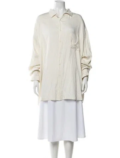 Pre-owned Jacquemus Long Sleeve Button-up Top In Neutral