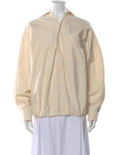 Pre-owned Jacquemus Long Sleeve Button-up Top In Neutral