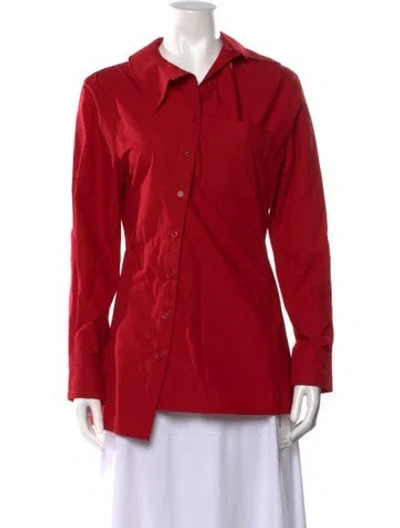Pre-owned Jacquemus Long Sleeve Button-up Top W/ Tags In Red