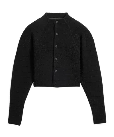 Jacquemus Long Sleeve Cardigan In Black