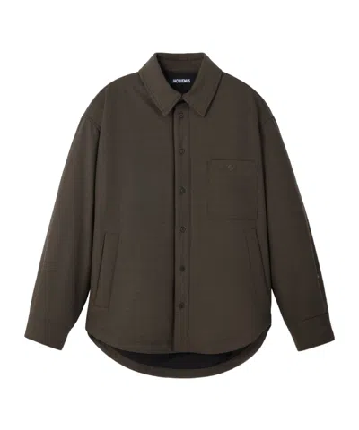 Jacquemus Long Sleeve Casual Jacket In Brown