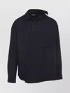 Jacquemus Long Sleeve Checkered Shirt Chest Pocket In Blue