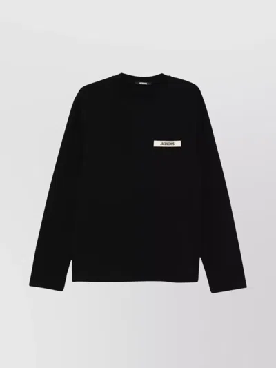 JACQUEMUS LONG SLEEVE CREW NECK T-SHIRT