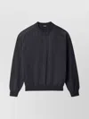 Jacquemus Long Sleeve Crewneck Sweater With Ribbed Cuffs In Blue