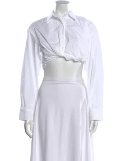 Pre-owned Jacquemus Long Sleeve Crop Top W/ Tags In White