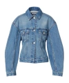 Jacquemus Classic Cotton Denim Jacket With Tailored Hem And Chest Pockets In Blue