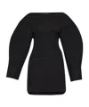 Jacquemus Shirt Dress Featuring Adjustable Belt In Black