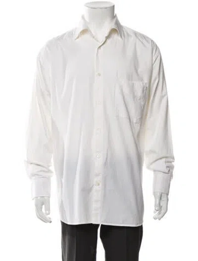 Pre-owned Jacquemus Long Sleeve Dress Shirt In White