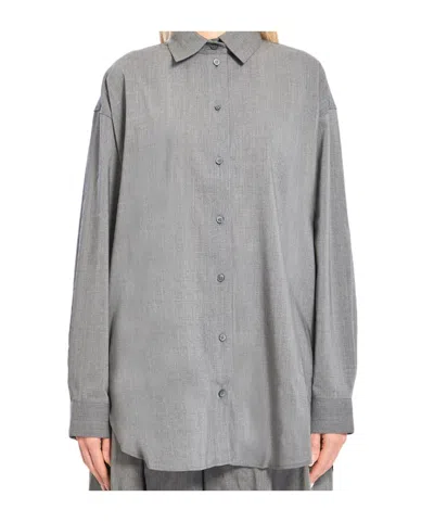 Jacquemus Long Sleeve Shirt In Gray
