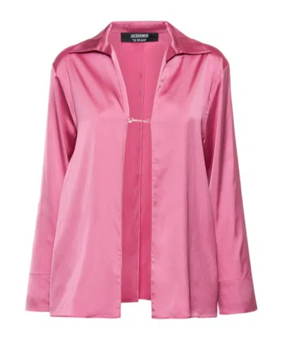 Jacquemus Long Sleeve Shirt In Pink