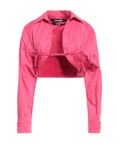Jacquemus Long Sleeve Shirt In Red