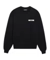 Jacquemus Le Sweatshirt Gros Grain In Black