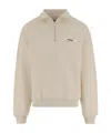 Jacquemus The Gros Grain High-collar Logo Sweatshirt In Neutral