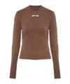 Jacquemus Long Sleeve T-shirt In Brown