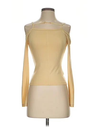 Pre-owned Jacquemus Long Sleeve Top Yellow Turtleneck Tops