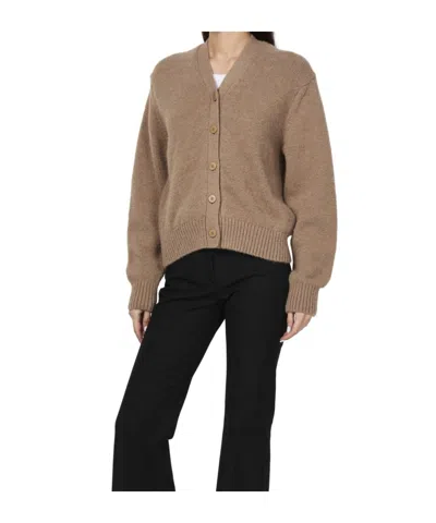 Jacquemus Long-sleeved Cardigan In Brown