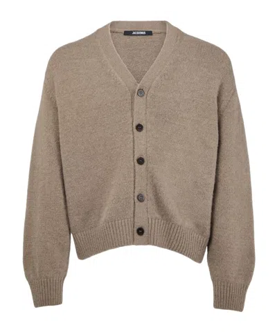 Jacquemus Long-sleeved Cardigan In Brown
