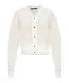 Jacquemus Womens Off-white Le Brode Logo-embroidered Knitted Wool Cardigan In Pink