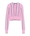 Jacquemus Pink Virgin Wool Le Cardigan Spiaggia Cardigan In Pink