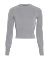 Jacquemus La Maille Soglia Ribbed Jumper In Gray