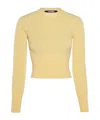 Jacquemus La Maille Soglia Cashmere-blend Jumper In Nude