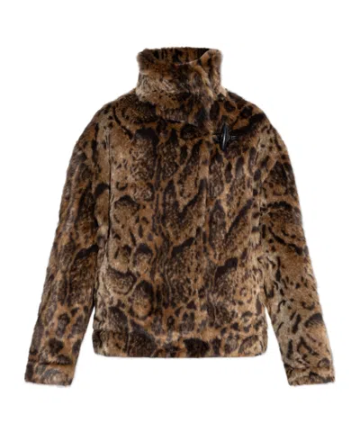 Jacquemus The Fernando Faux Leopard Jacket In Brown