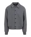 Jacquemus Mens Grey Feltro Pointed-collar Wool Bomber Jacket In Gray
