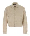 Jacquemus Beige La Veste De-nimes Canevas Jacket In Nude