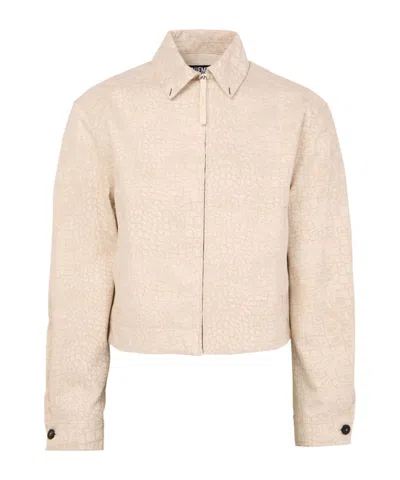 Jacquemus Long-sleeved Casual Jacket In Nude