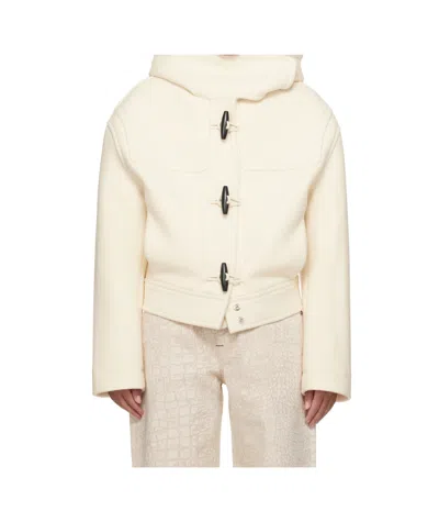 Jacquemus Long-sleeved Casual Jacket In White