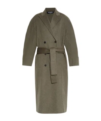 Jacquemus Long-sleeved Coat In Green