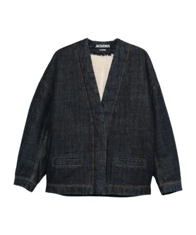 JACQUEMUS LONG-SLEEVED DENIM JACKET
