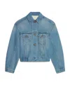 Jacquemus Long-sleeved Denim Jacket In Blue
