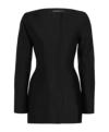Jacquemus Belted Waist Dress With Back Belt Detail In Black