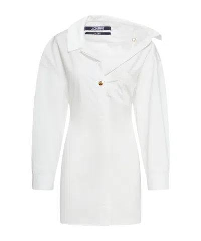 JACQUEMUS JACQUEMUS ASYMMETRIC SHIRT DRESS
