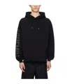 Jacquemus Le Hoodie Typo Cotton Sweatshirt In Black