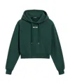 Jacquemus Le Hoodie Gros Grain Hooded Cotton Sweatshirt In Animal Print