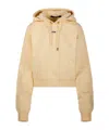 Jacquemus Light Gros Grain Hooded Sweatshirt In Yellow