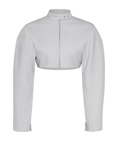 Jacquemus Long-sleeved Jacket In White